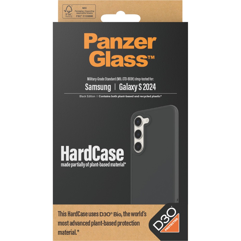 Etui PanzerGlass HardCase D3O Samsung Galaxy S24, czarne