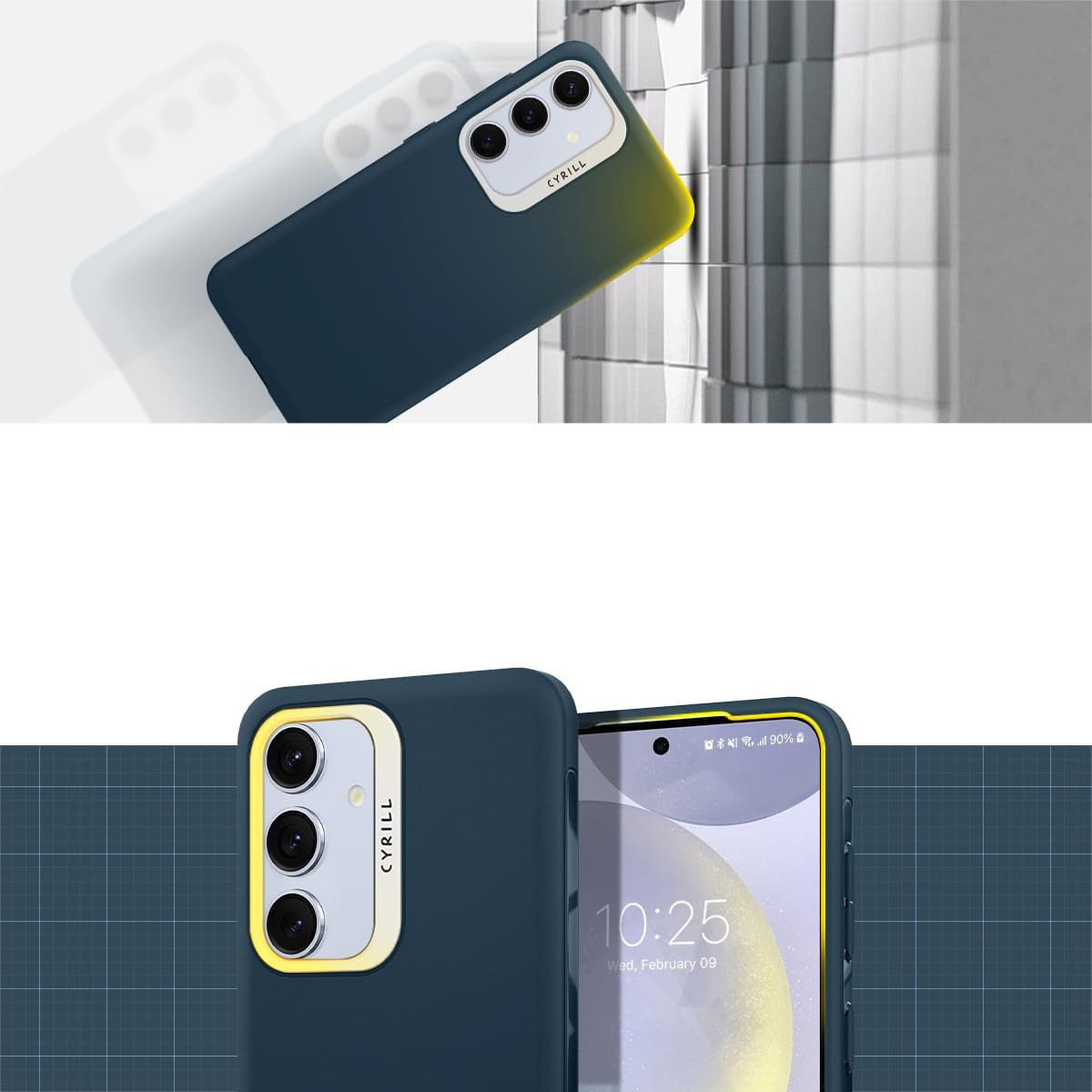 Schutzhülle für Galaxy S24, Spigen Cyrill Ultra Color, Dunkelblau