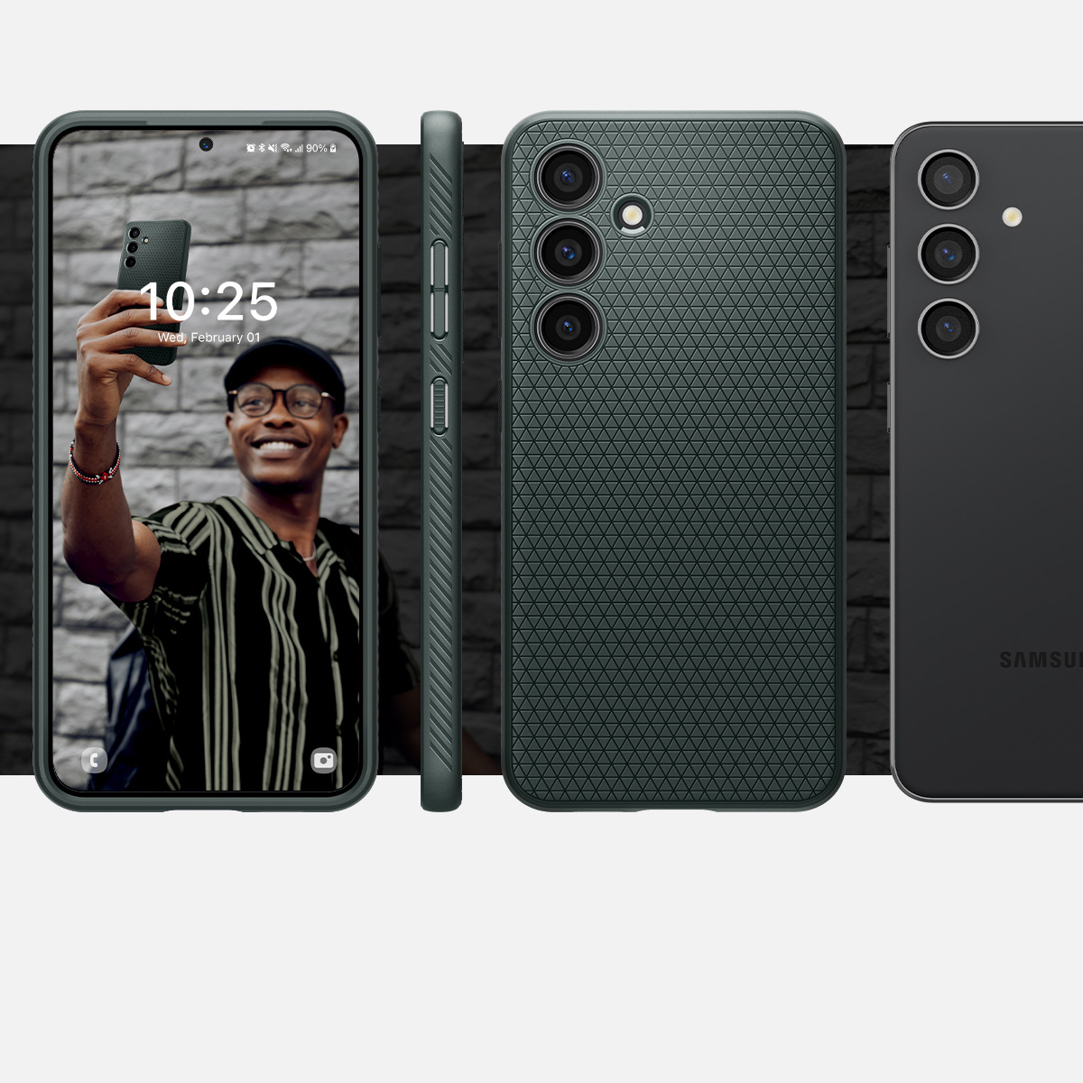 Schutzhülle Spigen Liquid Air für Galaxy S24, Grün