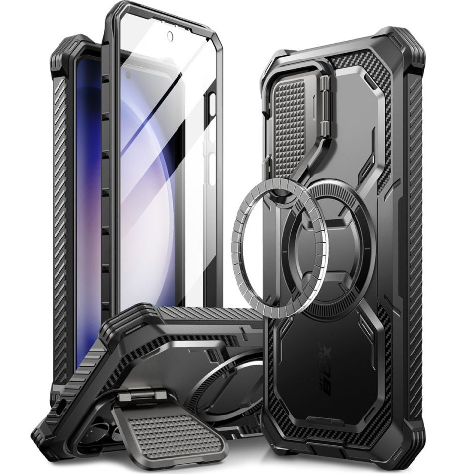 Schutzhülle Supcase i-Blason Armorbox Mag für Galaxy S24, Schwarz
