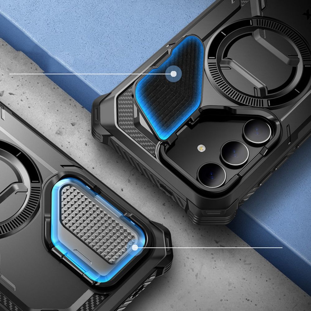 Schutzhülle Supcase i-Blason Armorbox Mag für Galaxy S24, Schwarz