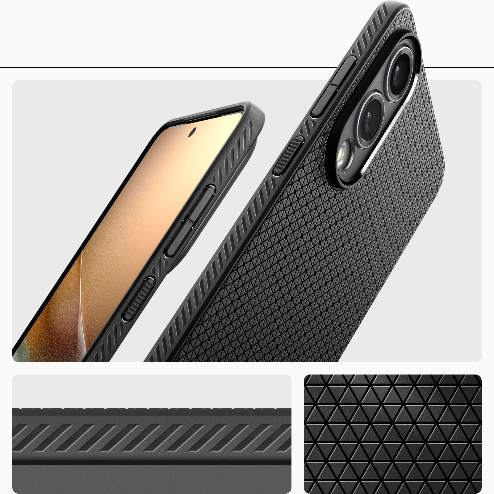 Etui Spigen Liquid Air do Samsung Galaxy S25 Edge, czarne