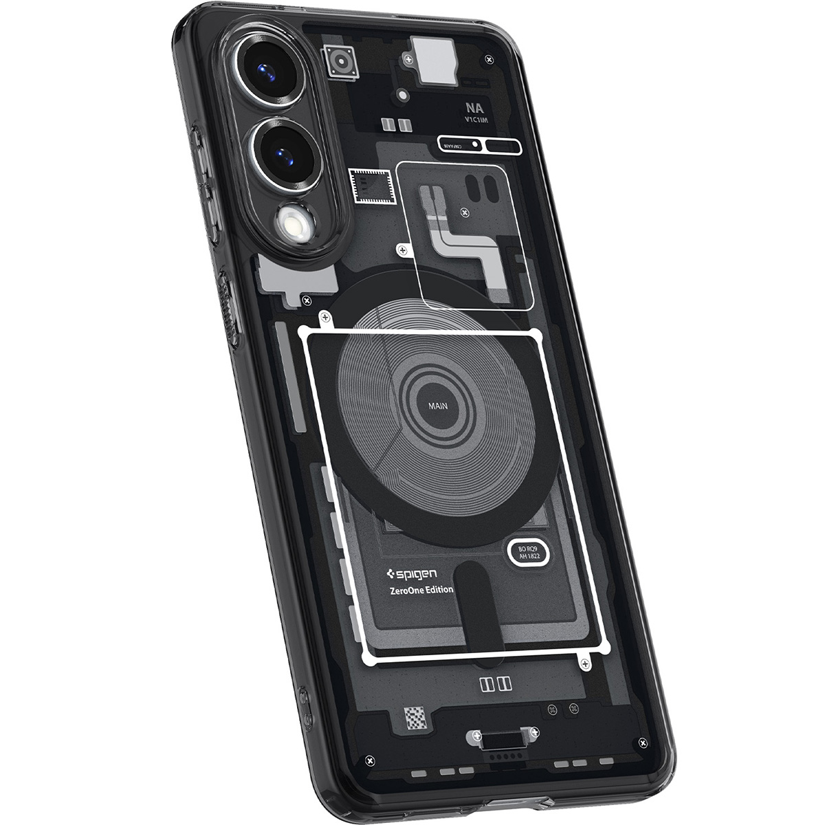 Etui Spigen Ultra Hybrid Mag z MagSafe do Samsung Galaxy S25 Edge, przydymione-szare (Zero One)
