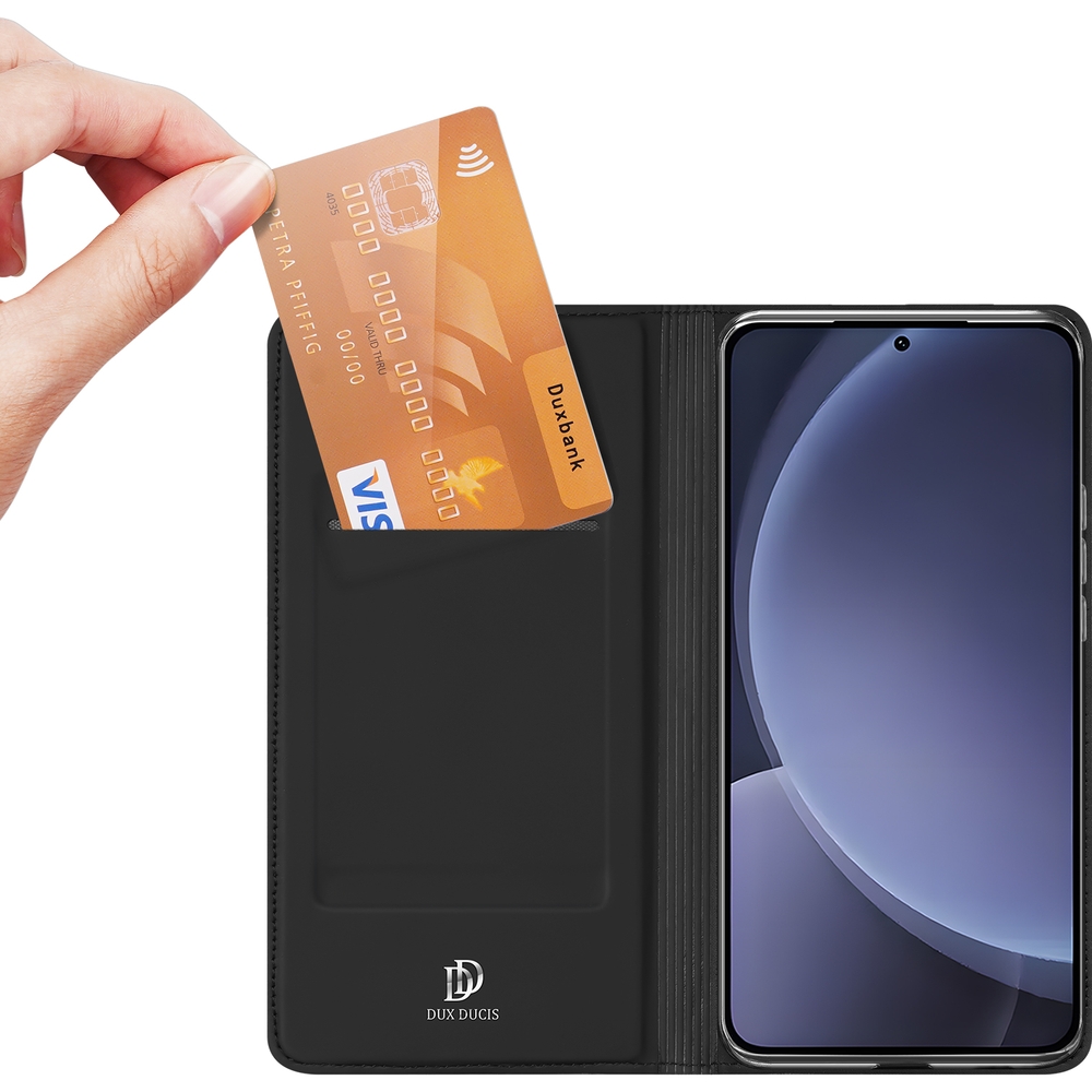 Etui z klapką Dux Ducis Skin Pro do Samsung Galaxy S25 Plus, czarne