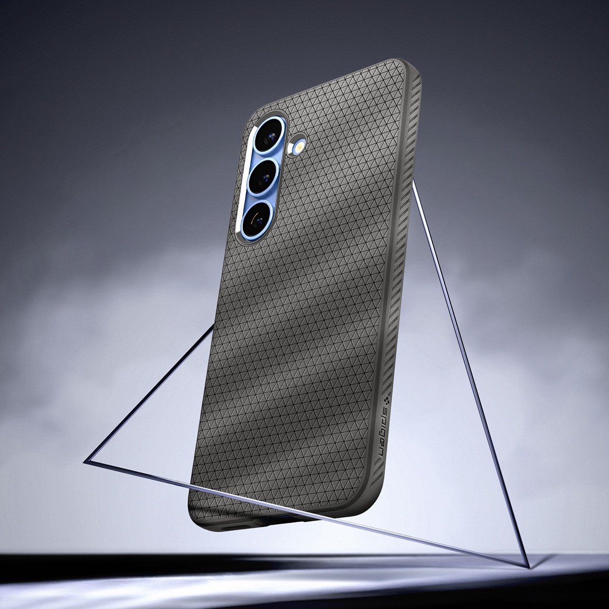 Etui Spigen Liquid Air do Samsung Galaxy S25 Plus, szare