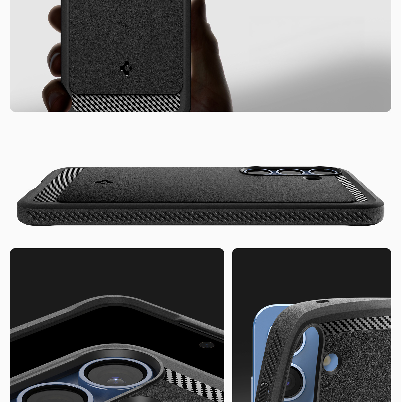 Etui Spigen Rugged Armor Mag z MagSafe do Samsung Galaxy S25 Plus, czarne