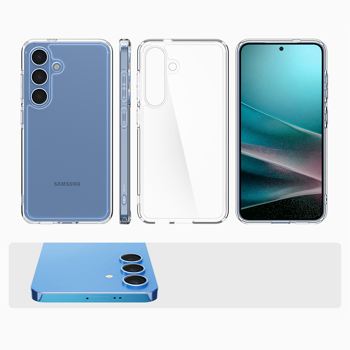 Etui Spigen Ultra Hybrid do Samsung Galaxy S25 Plus, przezroczyste