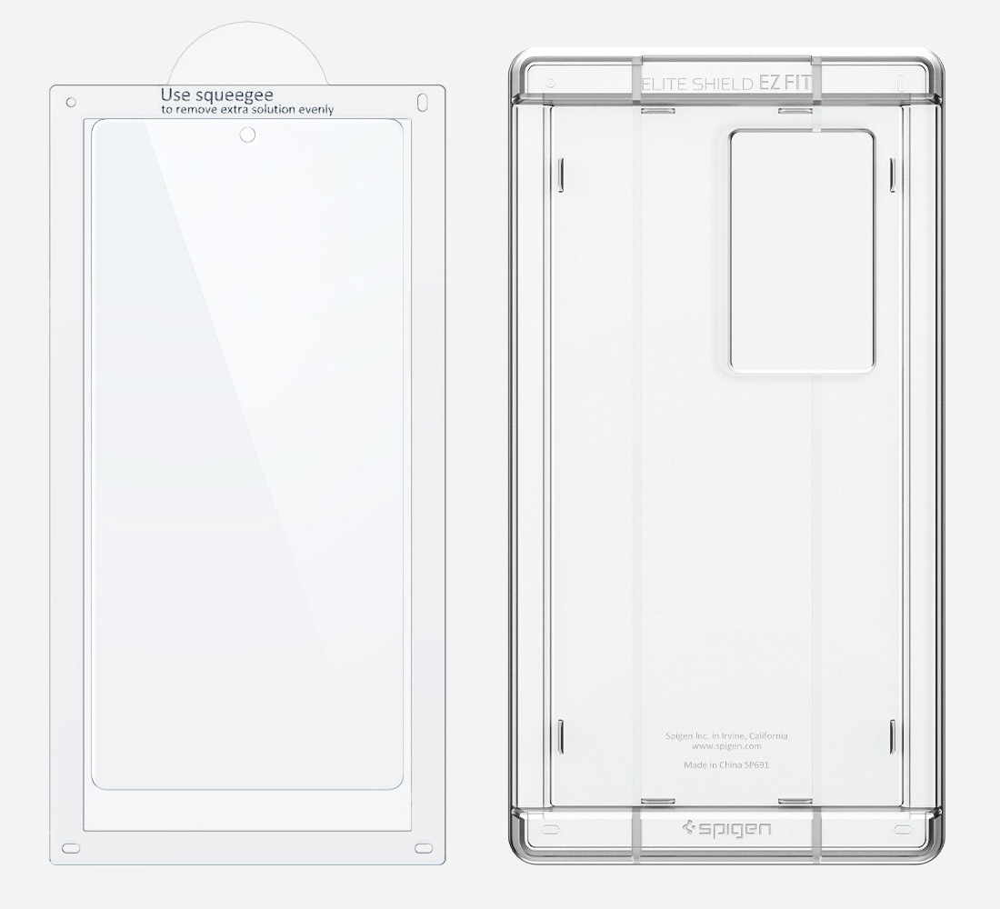 Folia + Aplikator Spigen Elite Shield EZ Fit 1-Pack do Galaxy S25 Ultra