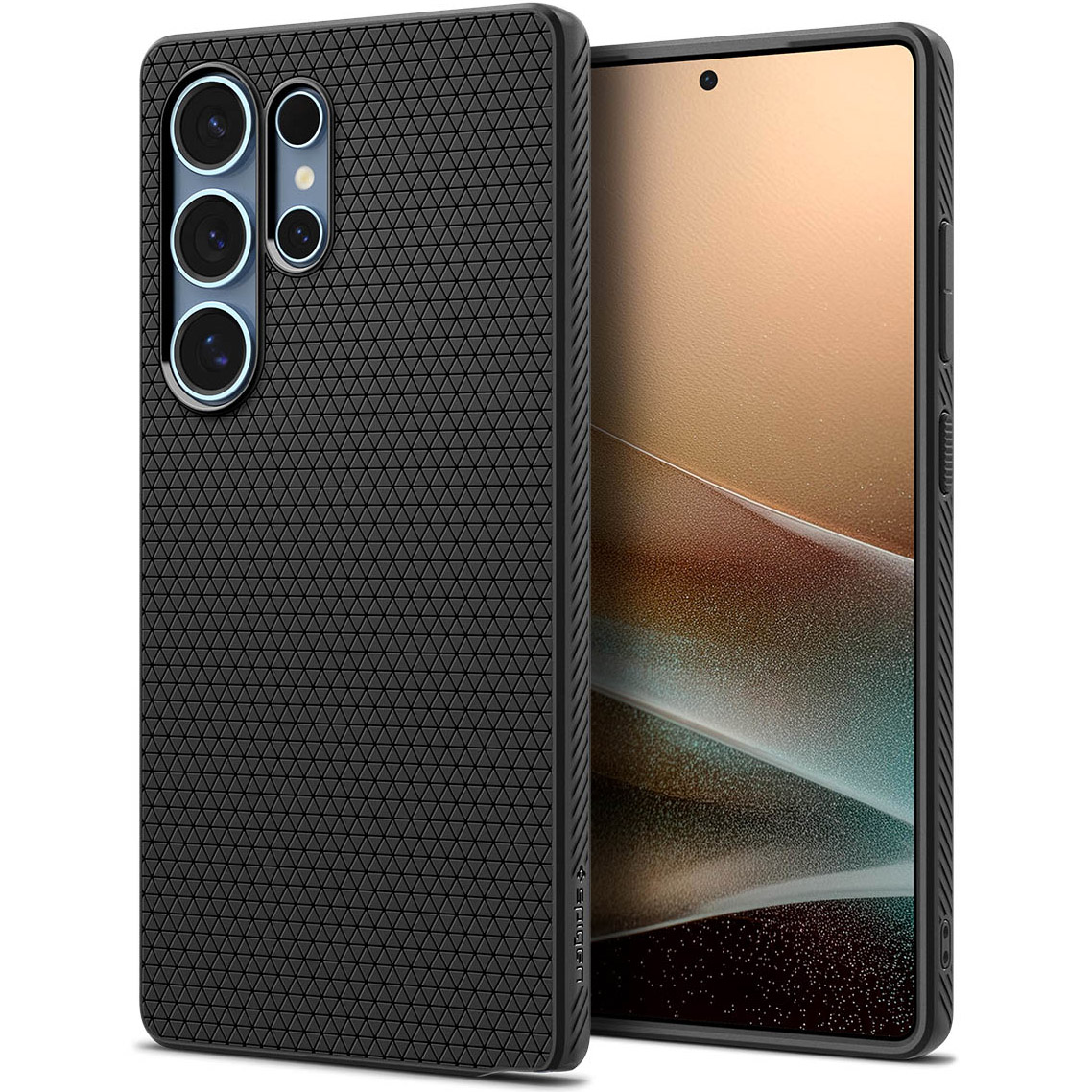 Etui Spigen Liquid Air do Samsung Galaxy S25 Ultra, czarne