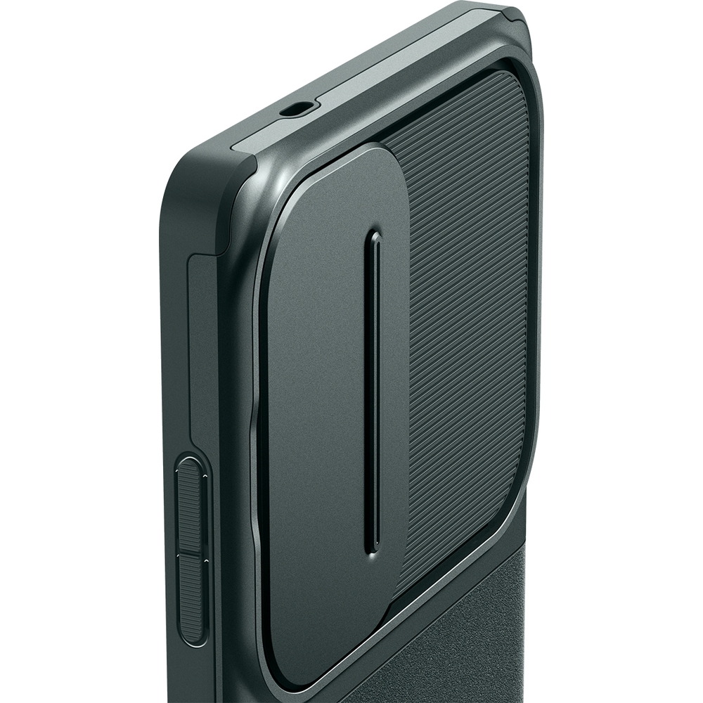 Etui z osłoną obiektywów Spigen Optik Armor do Samsung Galaxy S25 Ultra, zielone