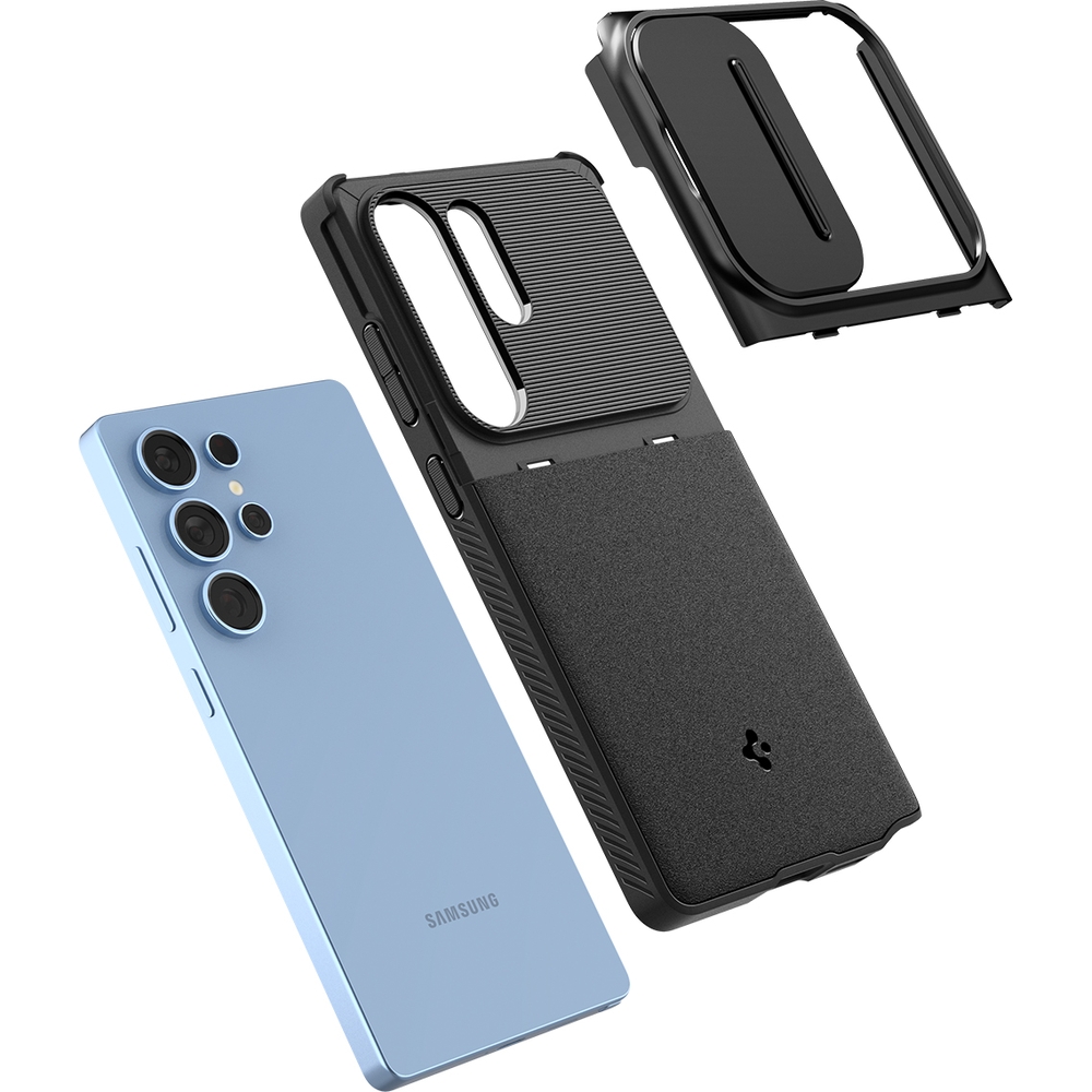 Etui z osłoną obiektywów Spigen Optik Armor do Samsung Galaxy S25 Ultra, czarne