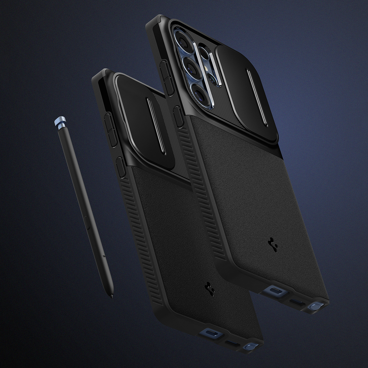 Etui z osłoną obiektywów Spigen Optik Armor do Samsung Galaxy S25 Ultra, czarne