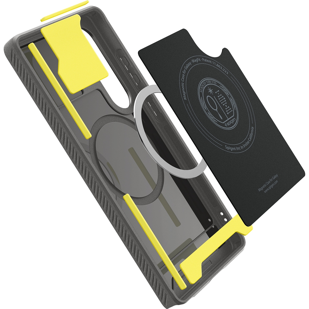 Etui Spigen Rugged Armor Mag z MagSafe do Samsung Galaxy S25 Ultra, szare