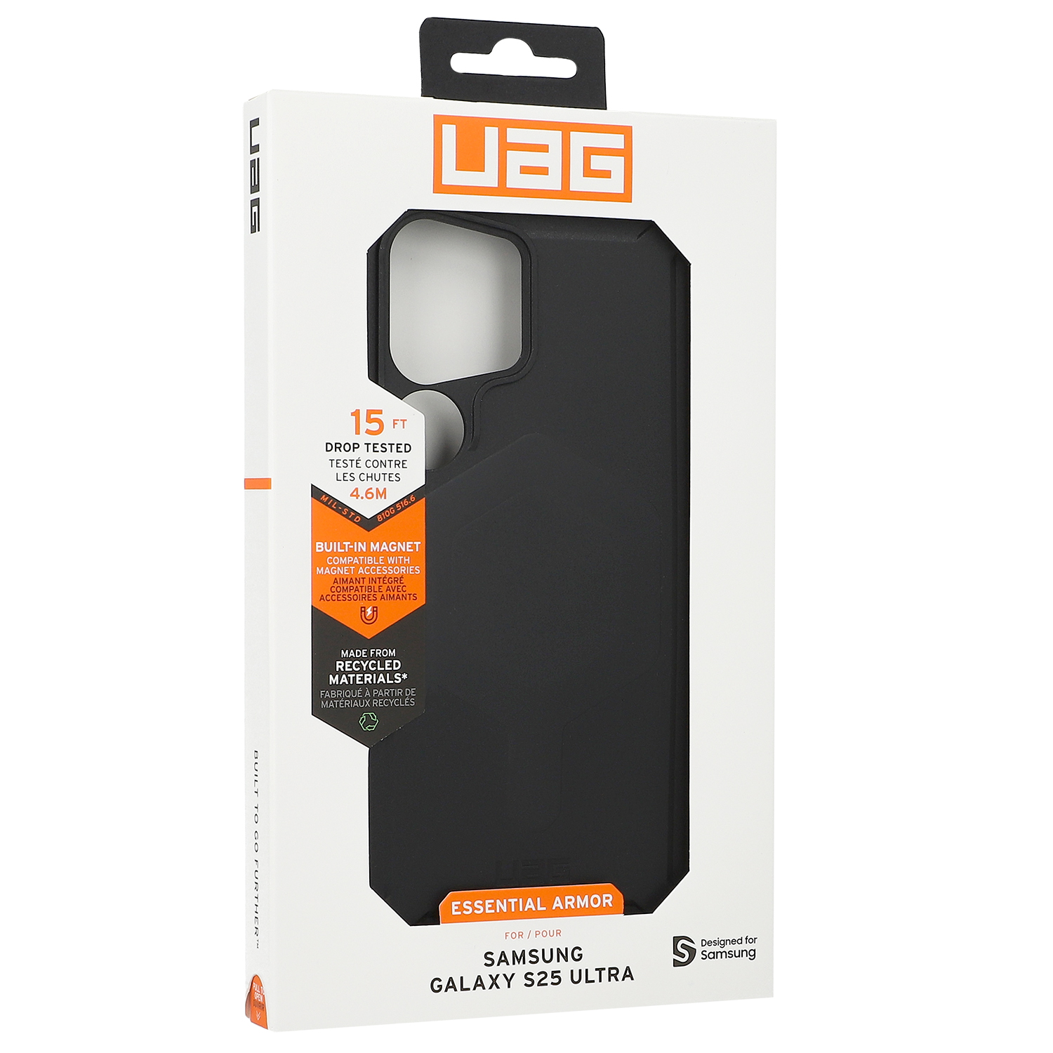 Etui pancerne Urban Armor Gear Essential Armor Magnet do Samsung Galaxy S25 Ultra, czarne