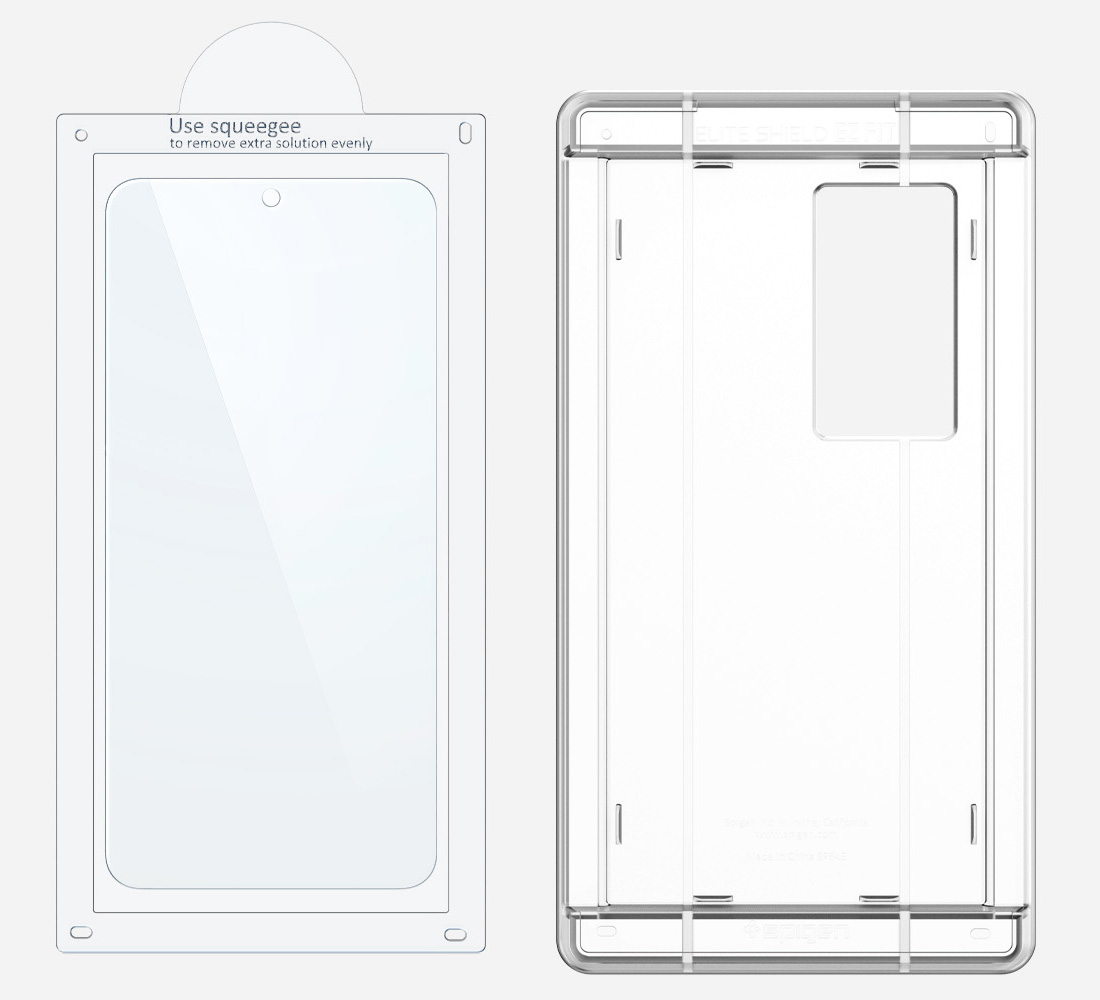 Folia + Aplikator Spigen Elite Shield EZ Fit 1-Pack do Galaxy S25