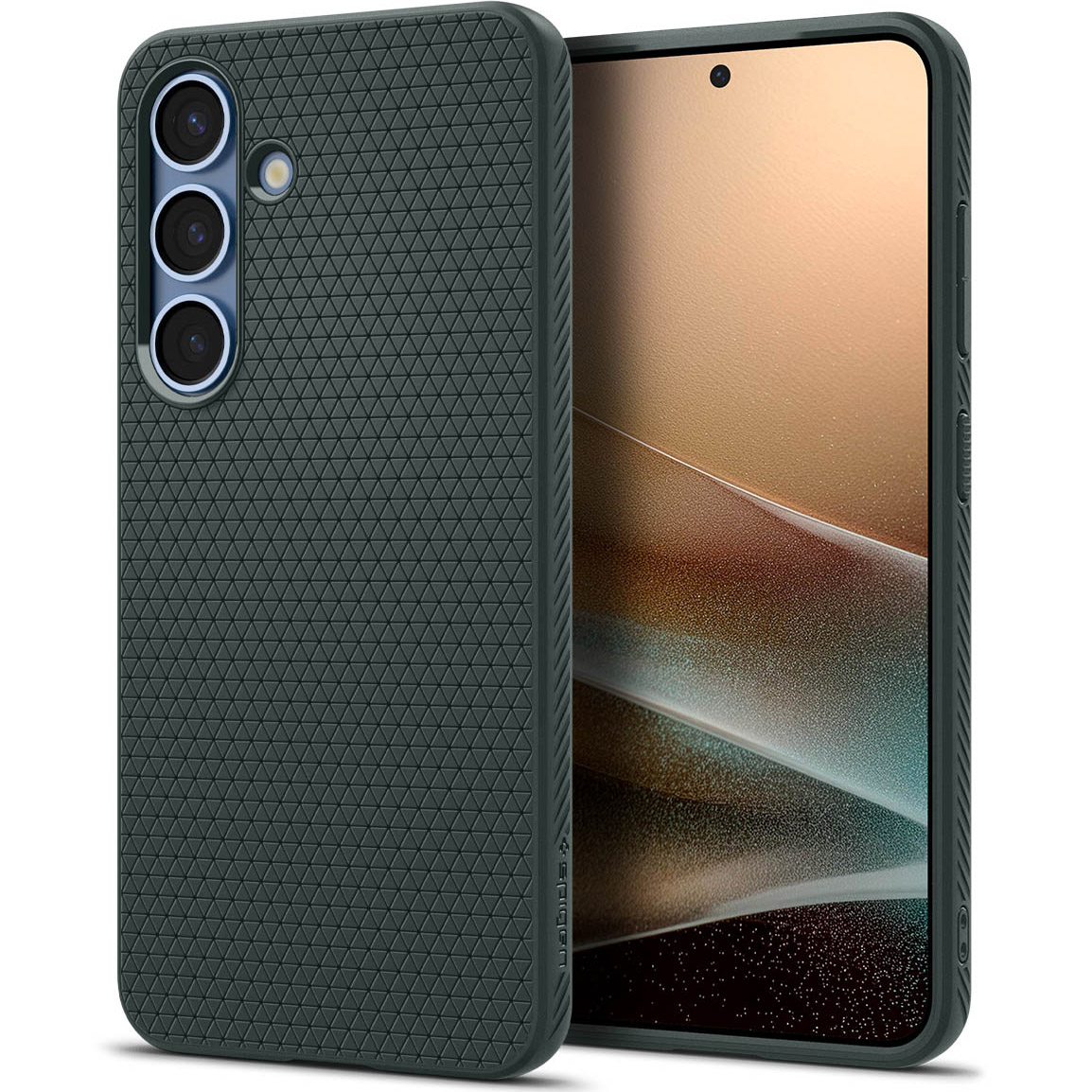 Etui Spigen Liquid Air do Samsung Galaxy S25, zielone