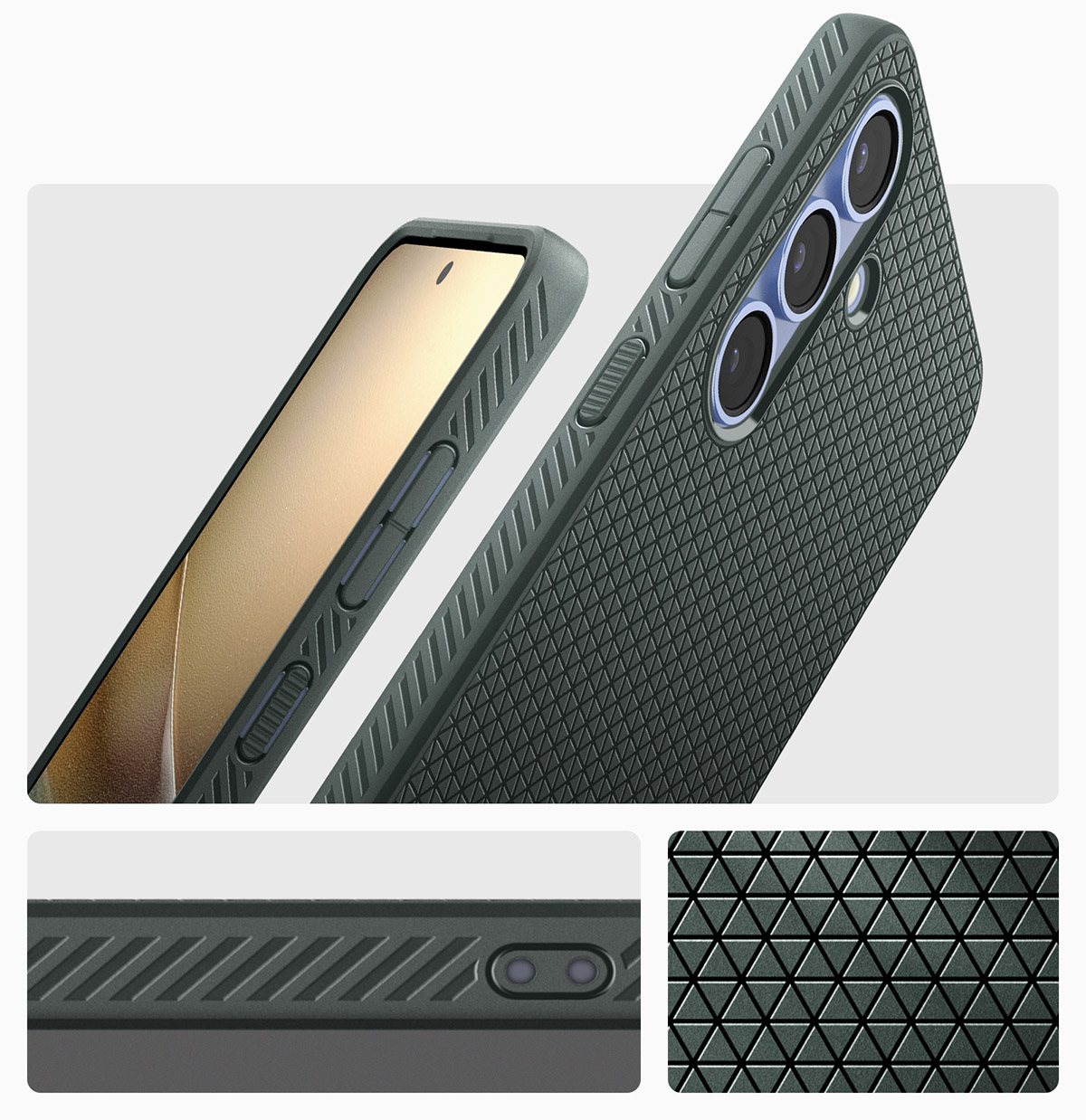 Etui Spigen Liquid Air do Samsung Galaxy S25, zielone