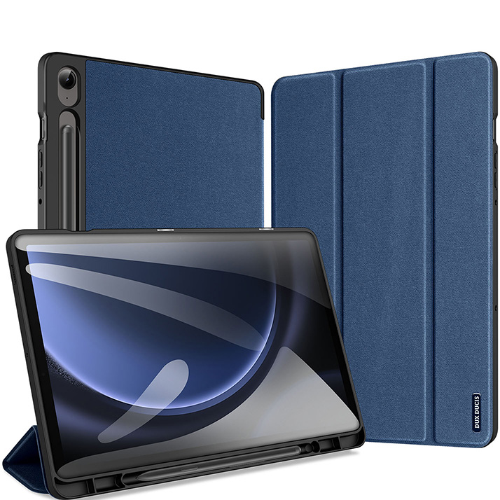 Etui Dux Ducis Domo do Samsung Galaxy Tab S9 FE, niebieskie