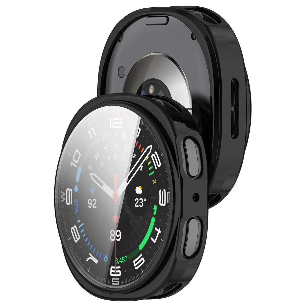 Front oraz przód etui Bizon Case Watch Felipe dla Galaxy Watch 9/8 40 mm