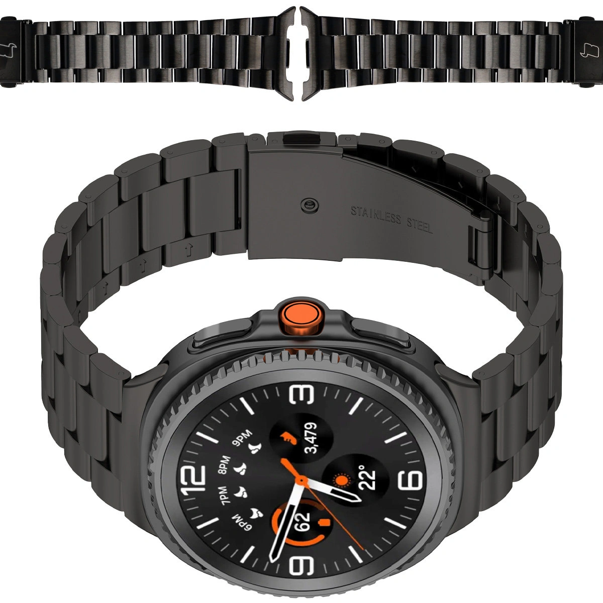 Pasek do zegarka Bizon Strap Watch Aura do Samsung Galaxy Watch 9 40 mm / 44 mm / 8 40 mm / 44 mm / 8 Classic 46 mm