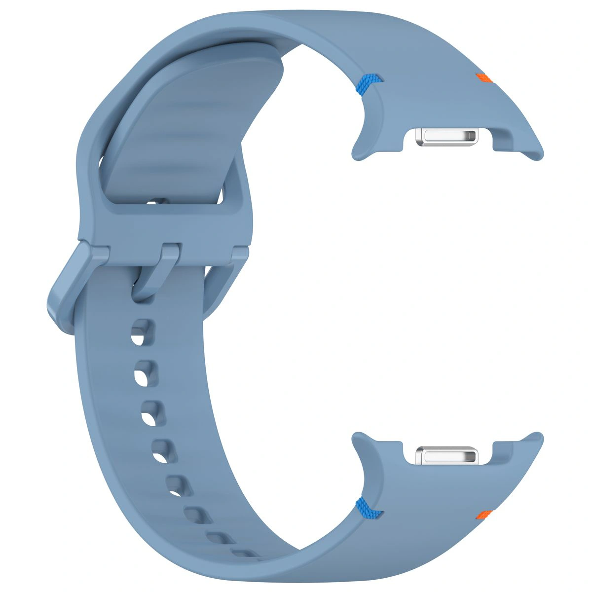 Silikonowy pasek Bizon Strap Watch Silicone G ustawiony od strony zapięcia do Galaxy Watch 9 40 mm/44 mm/8 40 mm/44 mm/8 Classic 46 mm