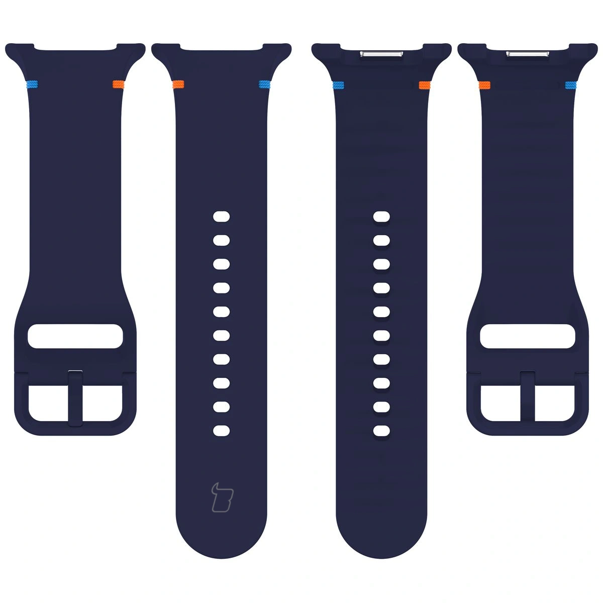 Silikonowy pasek Bizon Strap Watch Silicone G ukazany od tyłu do Galaxy Watch 9 40 mm/44 mm/8 40 mm/44 mm/8 Classic 46 mm
