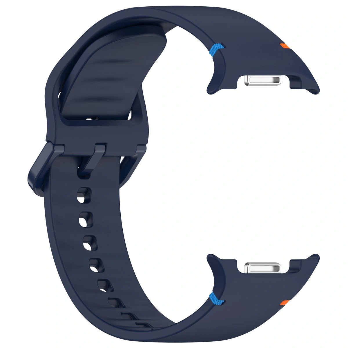 Silikonowy pasek Bizon Strap Watch Silicone G ustawiony od strony zapięcia do Galaxy Watch 9 40 mm/44 mm/8 40 mm/44 mm/8 Classic 46 mm