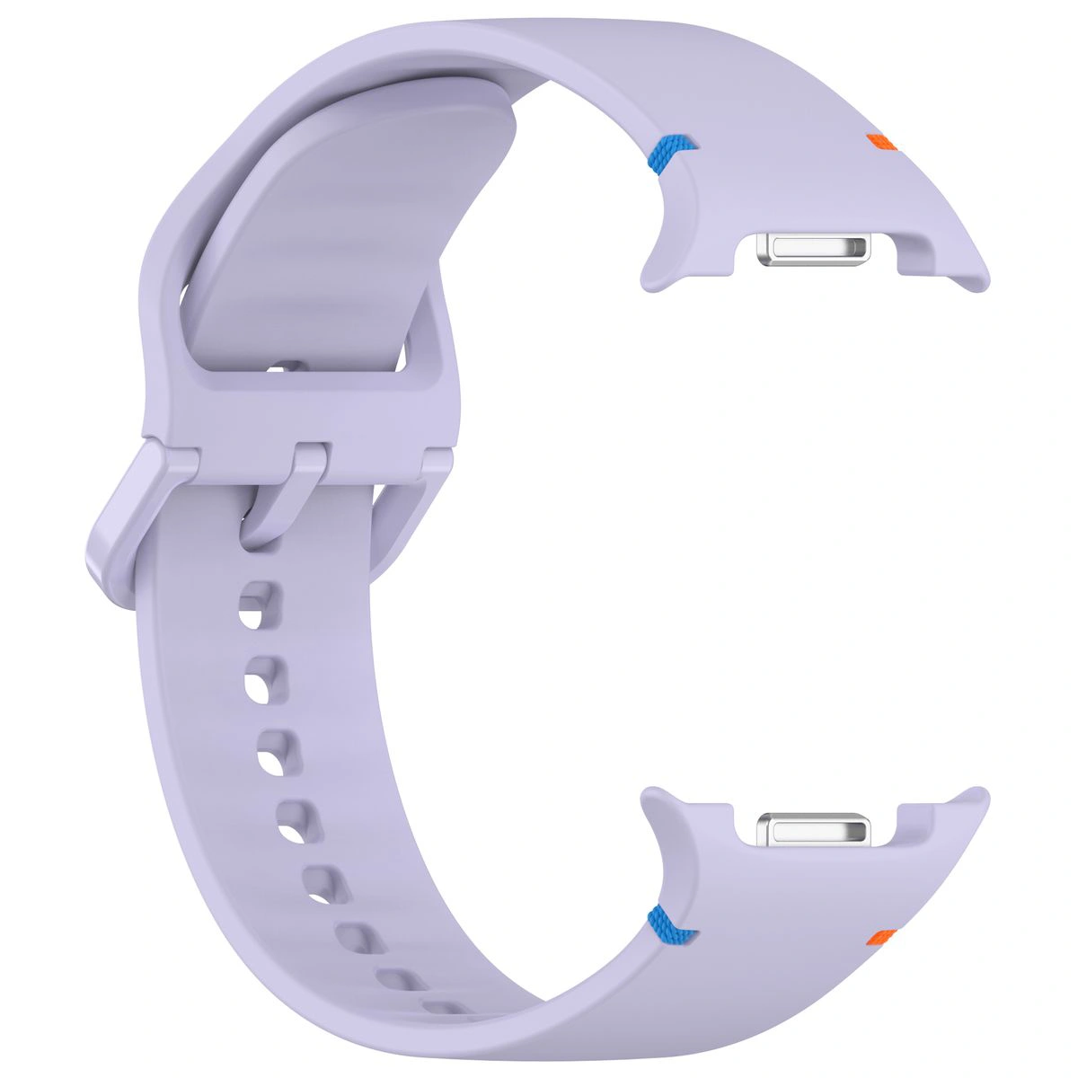 Silikonowy pasek Bizon Strap Watch Silicone G ustawiony od strony zapięcia do Galaxy Watch 9 40 mm/44 mm/8 40 mm/44 mm/8 Classic 46 mm
