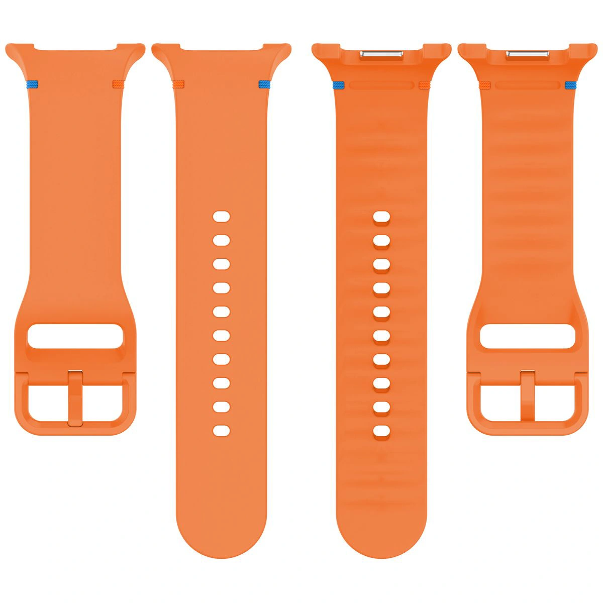Silikonowy pasek Bizon Strap Watch Silicone G ukazany od tyłu do Galaxy Watch 9 40 mm/44 mm/8 40 mm/44 mm/8 Classic 46 mm