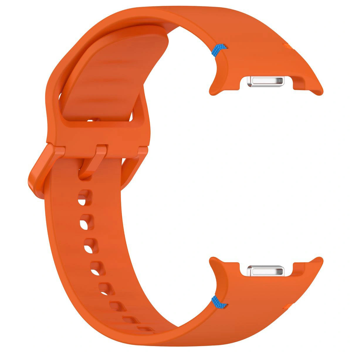 Silikonowy pasek Bizon Strap Watch Silicone G ustawiony od strony zapięcia do Galaxy Watch 9 40 mm/44 mm/8 40 mm/44 mm/8 Classic 46 mm 
