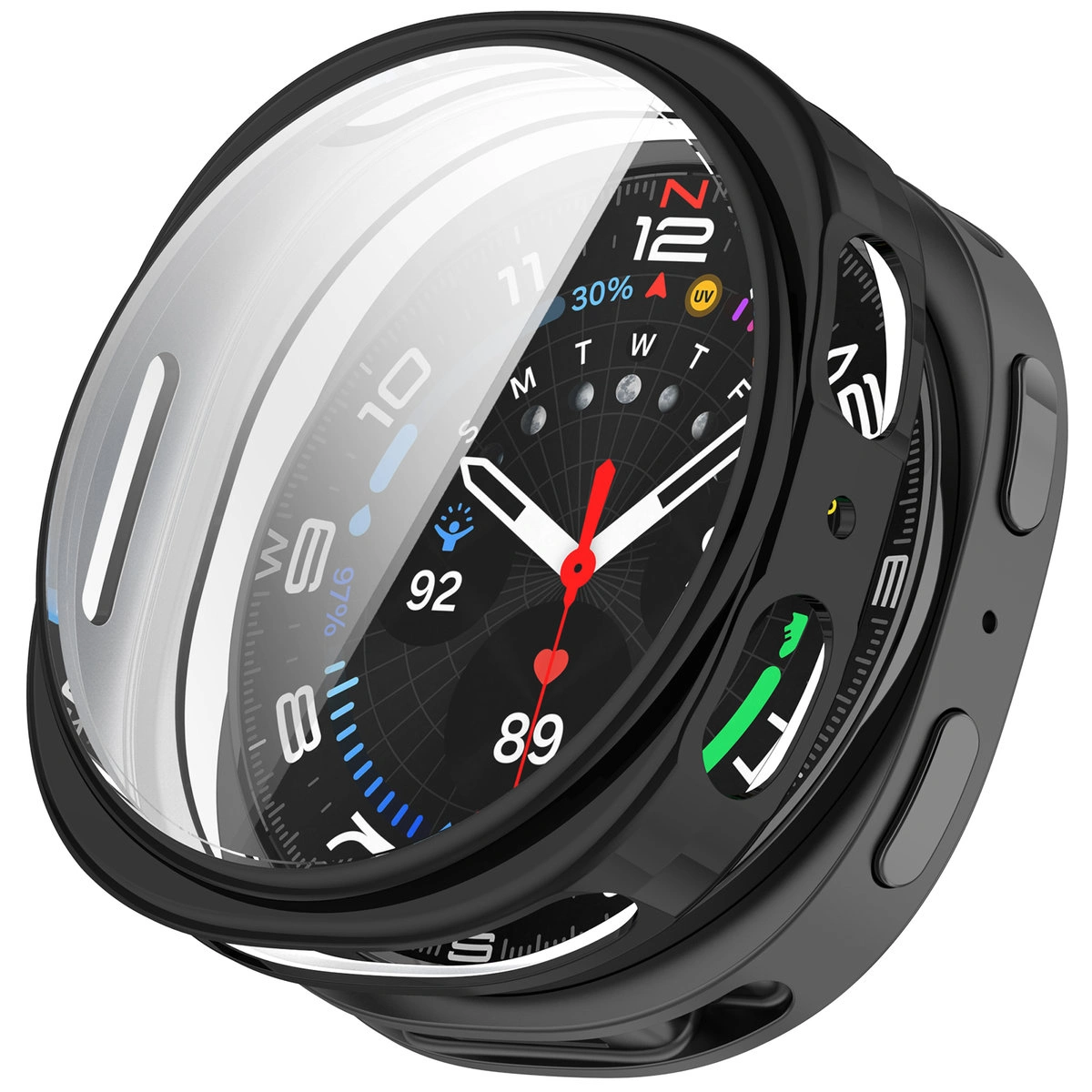 Plecki ze szkłem Bizon Case Watch Felipe dla Galaxy Watch 9 / 8 44 mm