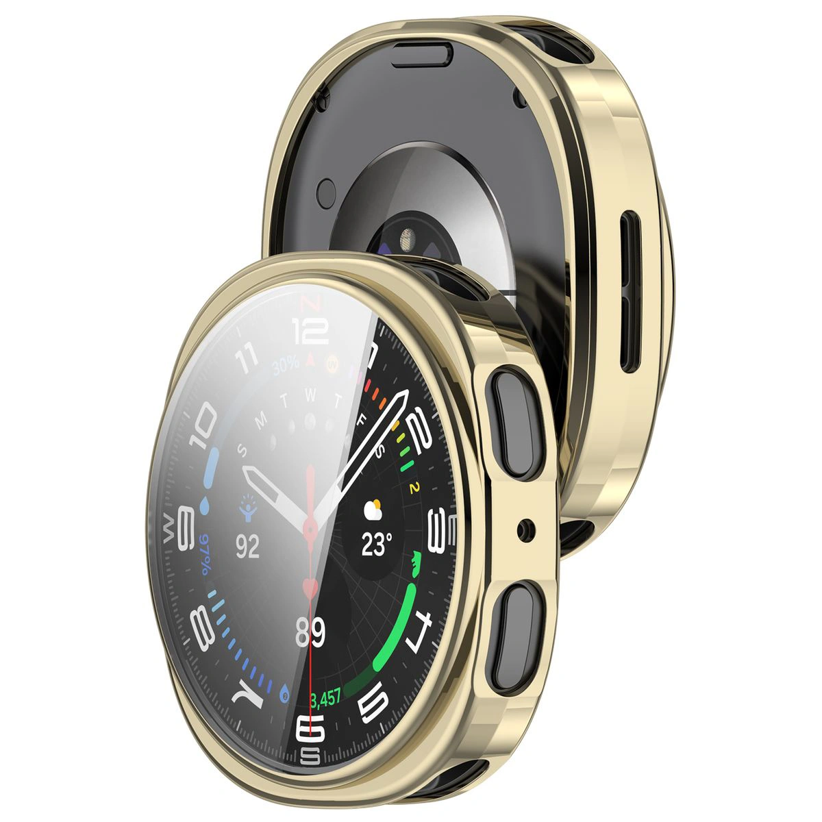 Front oraz przód etui Bizon Case Watch Felipe dla Galaxy Watch 9 / 8 44 mm