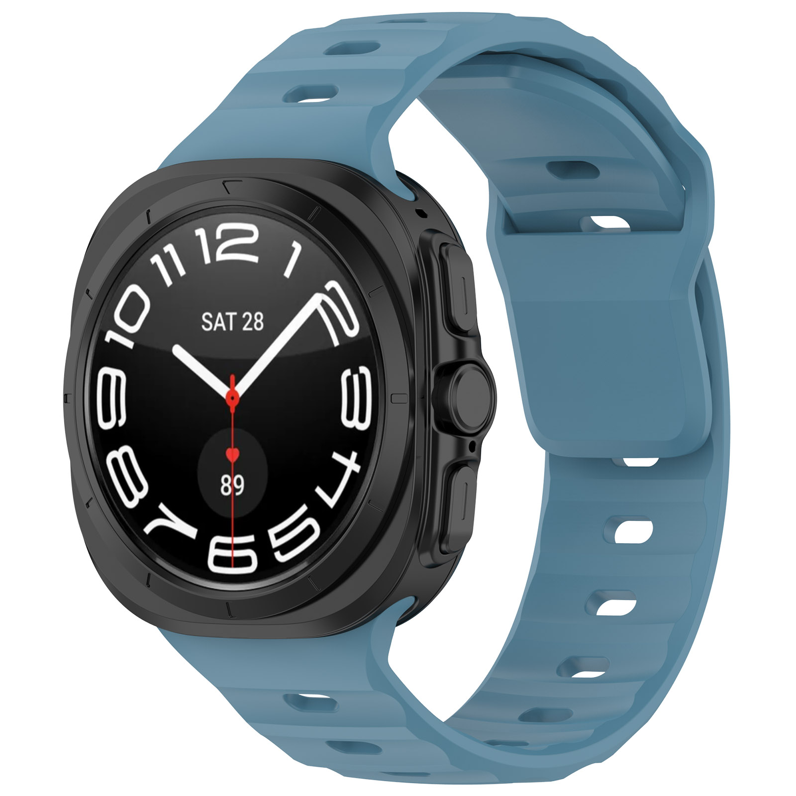 Silikonowy pasek Bizon Strap Watch Silicone G do Galaxy Watch Ultra 2 / Ultra, czarny