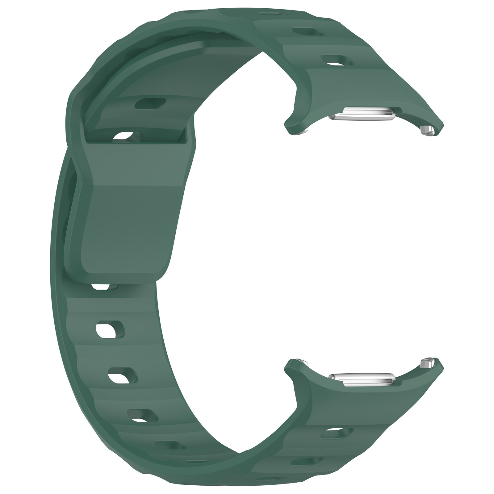 Silikonowy pasek Bizon Strap Watch Silicone G ustawiony od strony zapięcia 