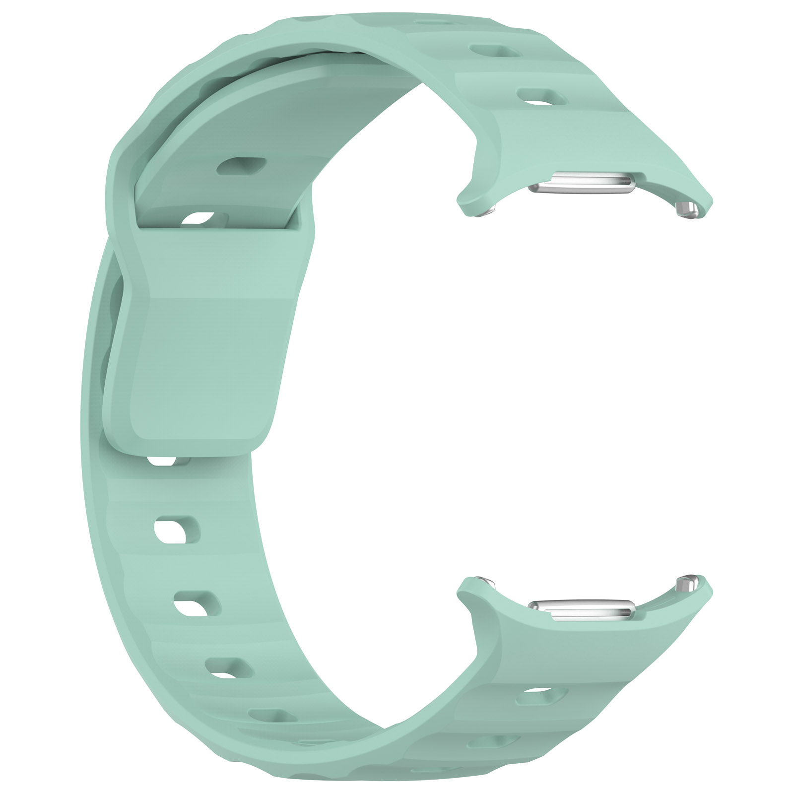 Silikonowy pasek Bizon Strap Watch Silicone G ustawiony od strony zapięcia 