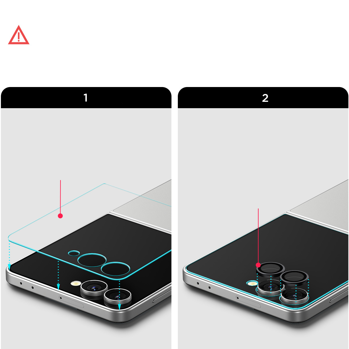 Szkło do etui + Aplikator Spigen Glas.tr EZ Fit do Galaxy Z Flip7, przezroczyste