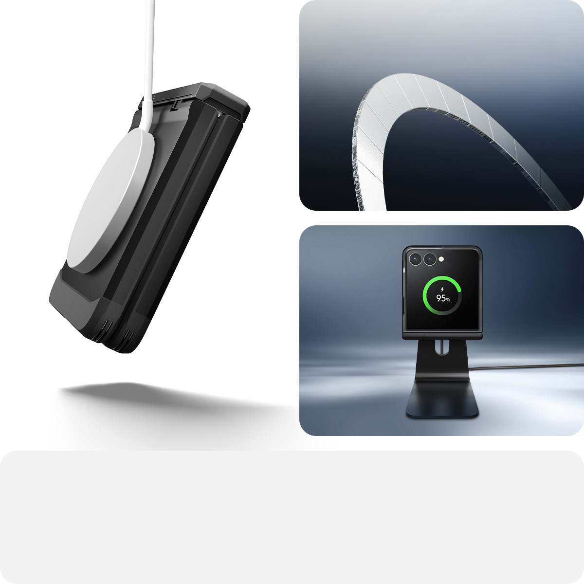Etui Spigen Slim Armor Pro Mag do Samsung Galaxy Z Flip7, czarne