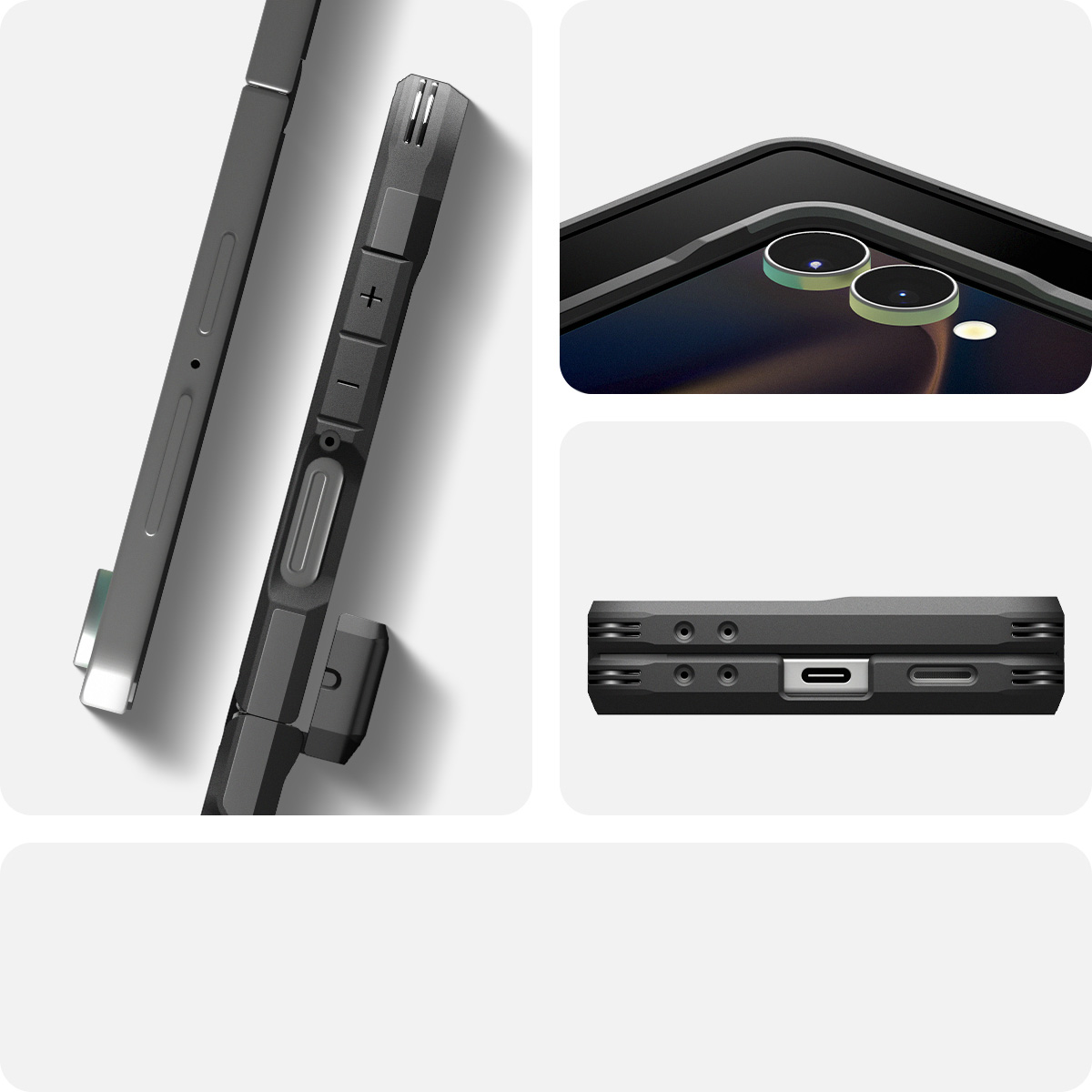 Etui Spigen Tough Armor Pro Mag do MagSafe do Samsung Galaxy Z Flip7, czarne