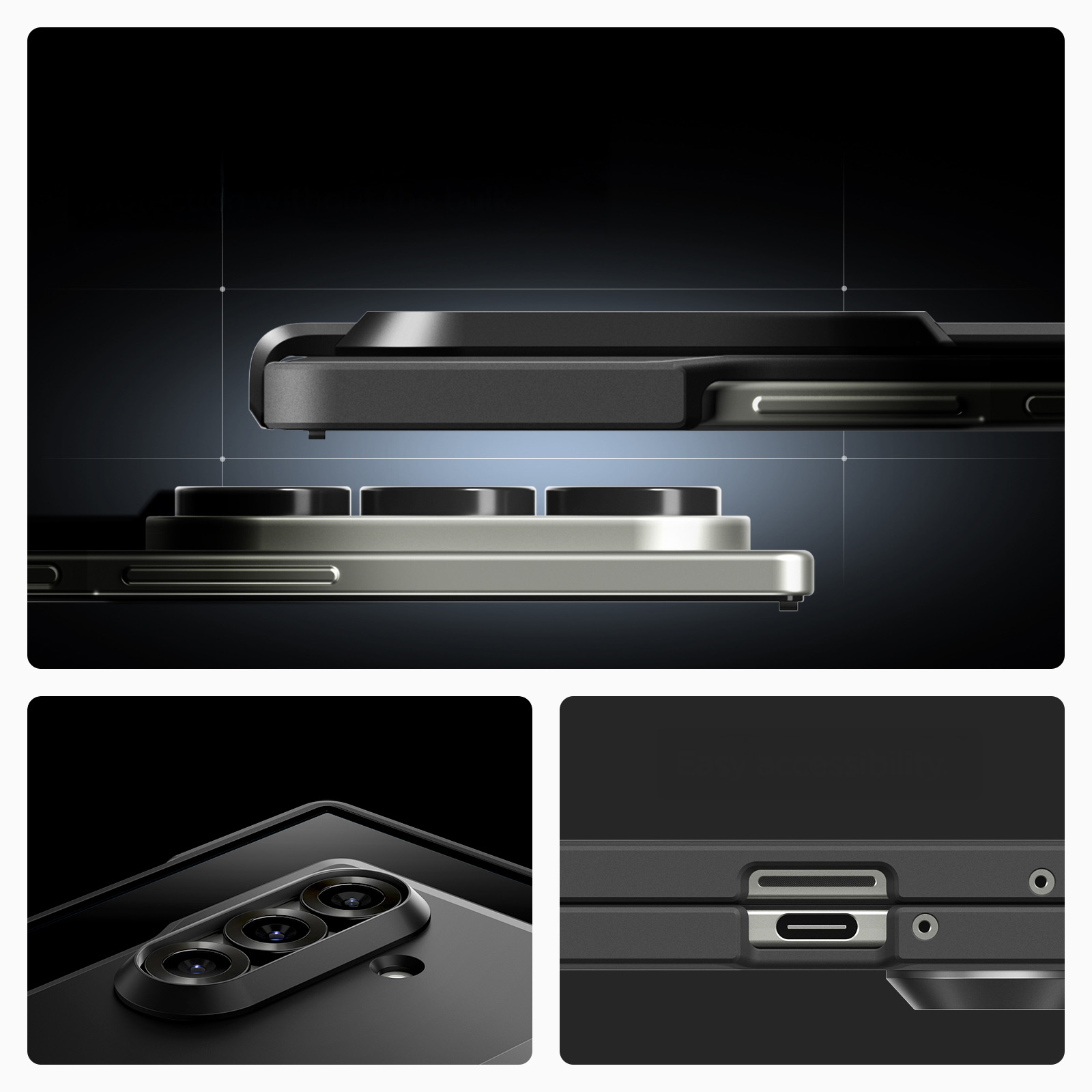 Etui Spigen Tough Armor Pro Mag do MagSafe do Samsung Galaxy Z Fold7, czarne