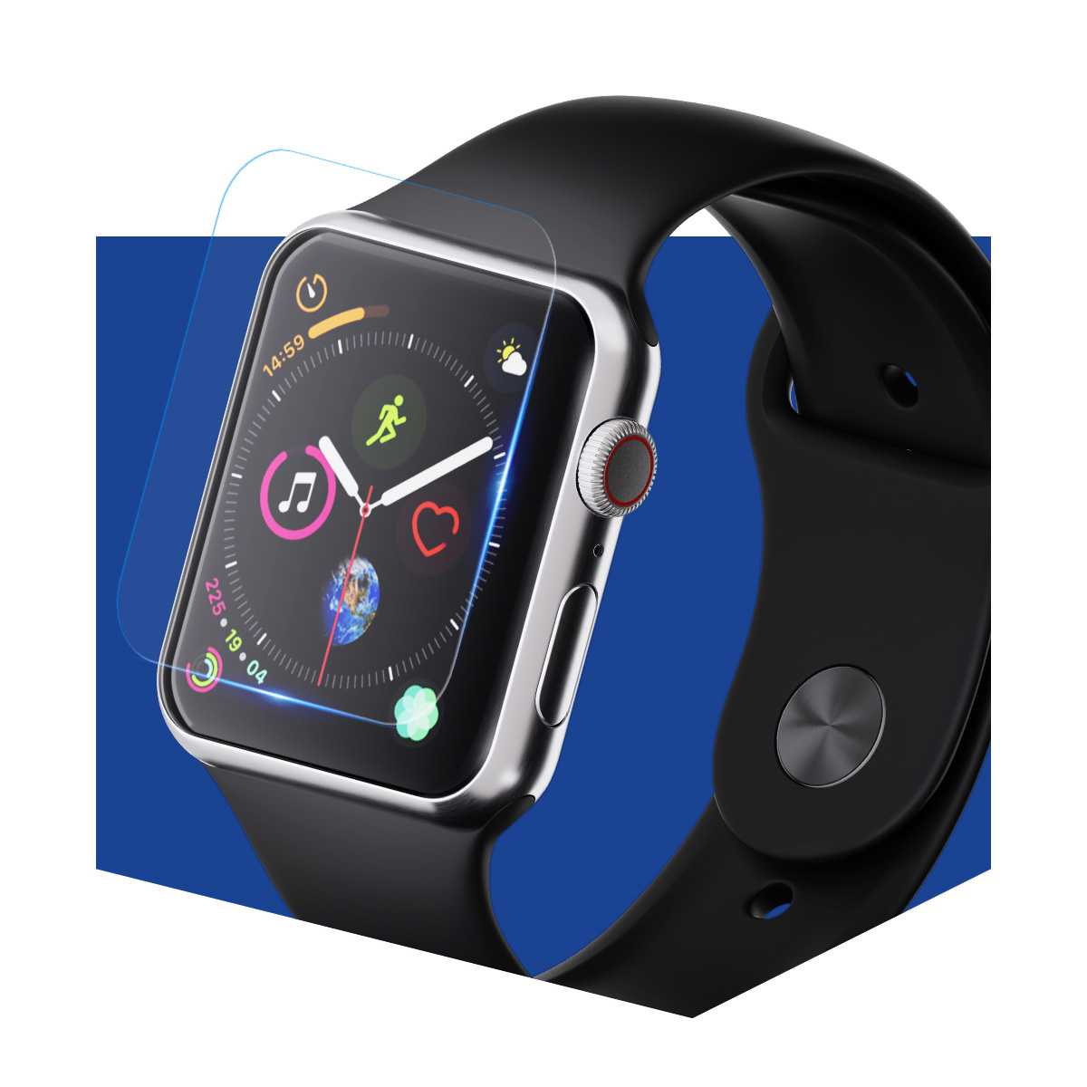 Szkło hybrydowe 3mk Watch Protection do Realme Watch S5, 3 sztuki