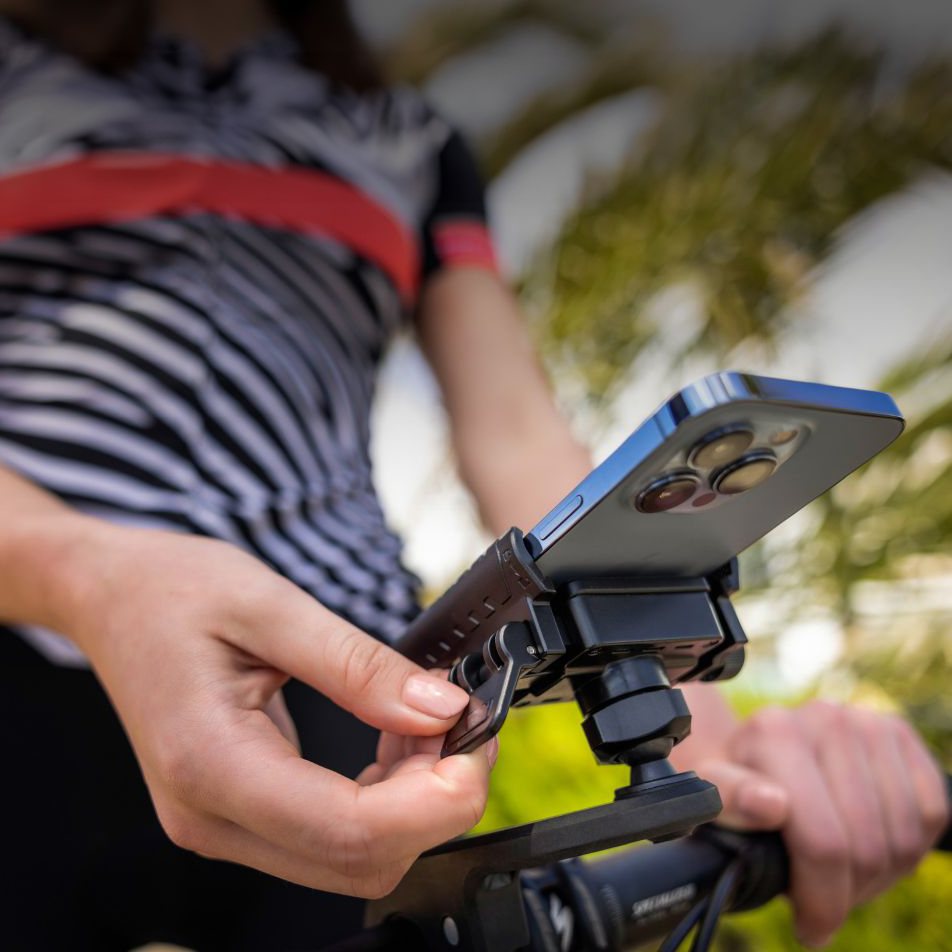 Bikee Plus Vista, Fixed, uchwyt na kierownicę, 360 stopni obrotu, regulowany kąt widzenia, szybki montaż, wydłużone ramię
