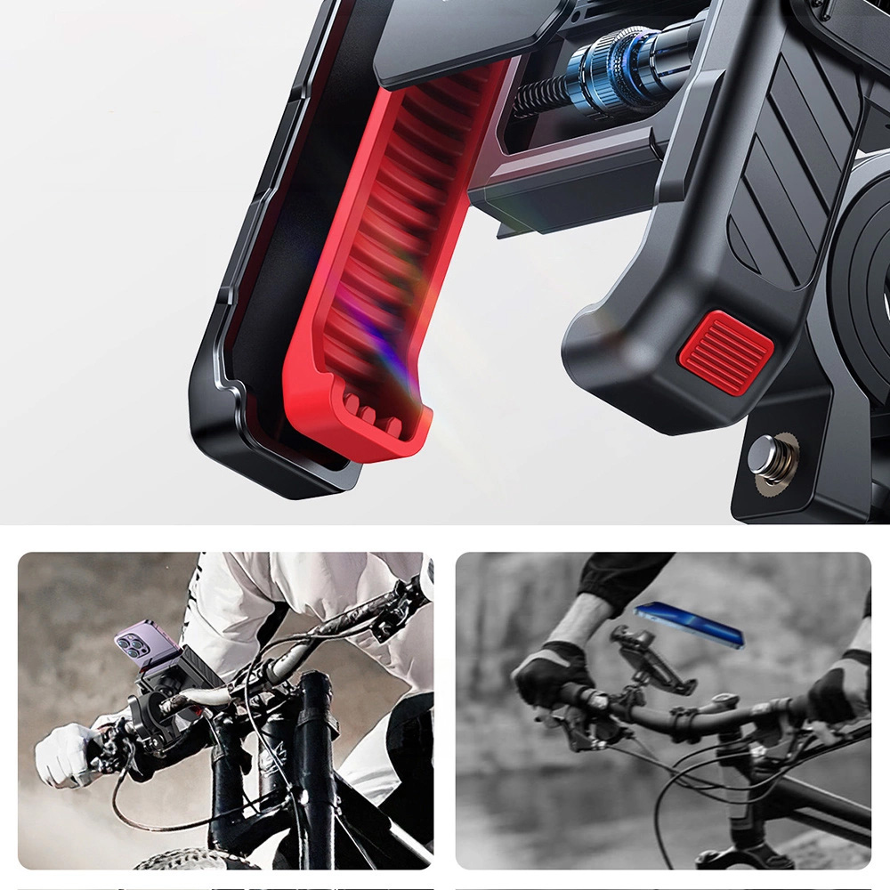 Uchwyt do telefonu na kierownicę, Joyroom JR-ZS265, czarno-czerwony