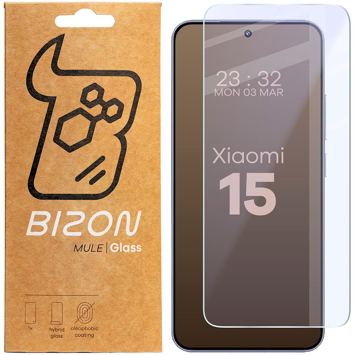 Szkło hybrydowe na ekran Bizon Hybrid Mule do Xiaomi 15