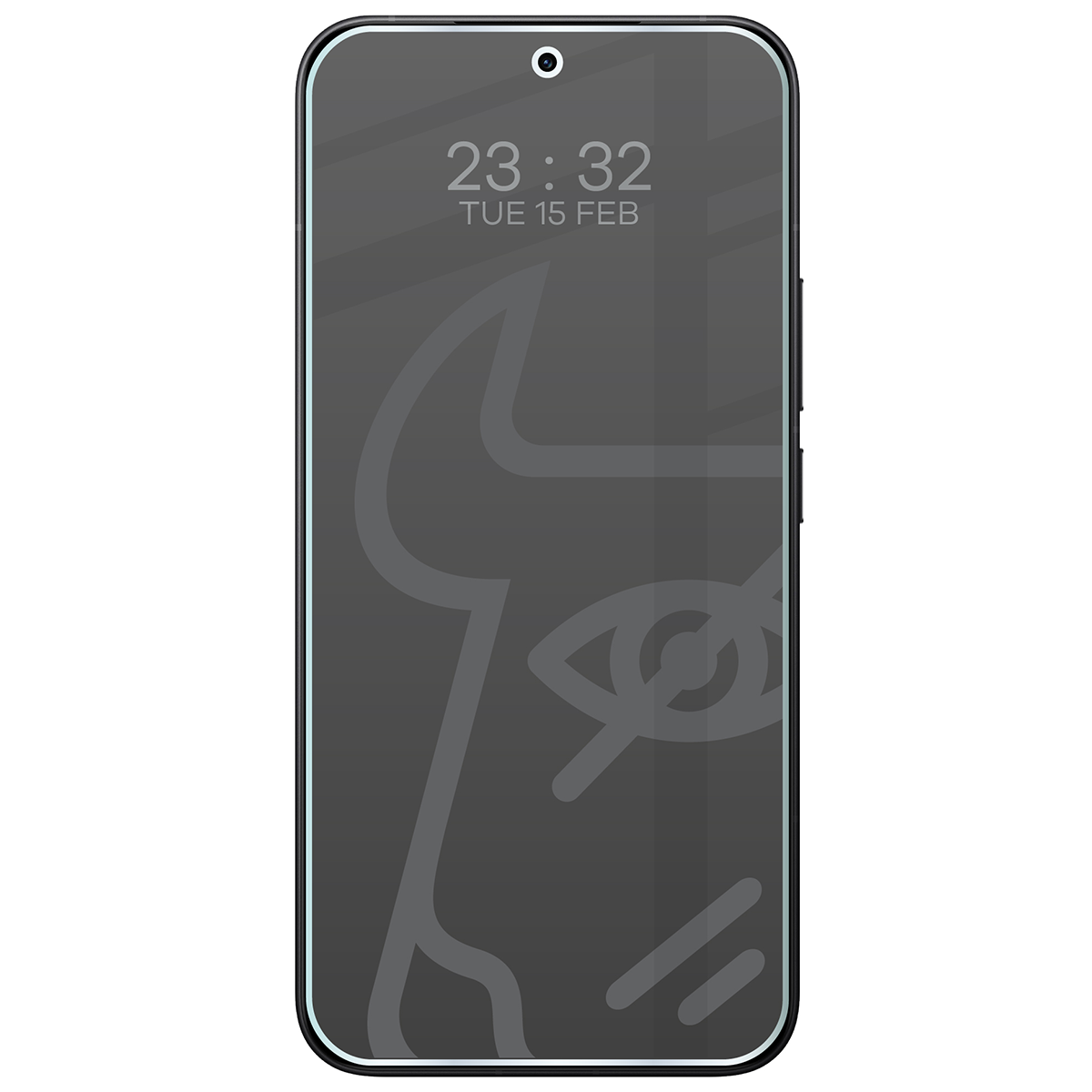 Wizualizacja szkła Hybrid Shadow nałożonego na telefon Xiaomi 15T Pro