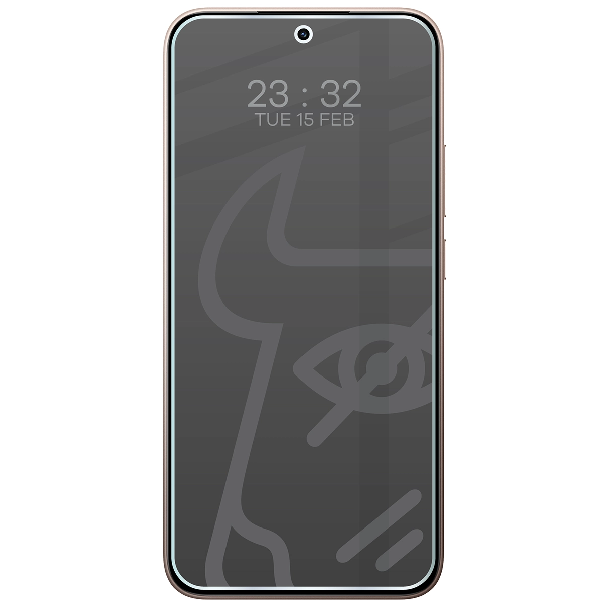 Wizualizacja szkła Hybrid Shadow nałożonego na telefon Xiaomi 15T