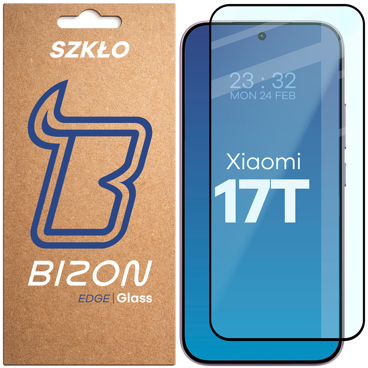 Szkło hartowane na cały ekran Bizon Glass Edge dla Xiaomi 17T