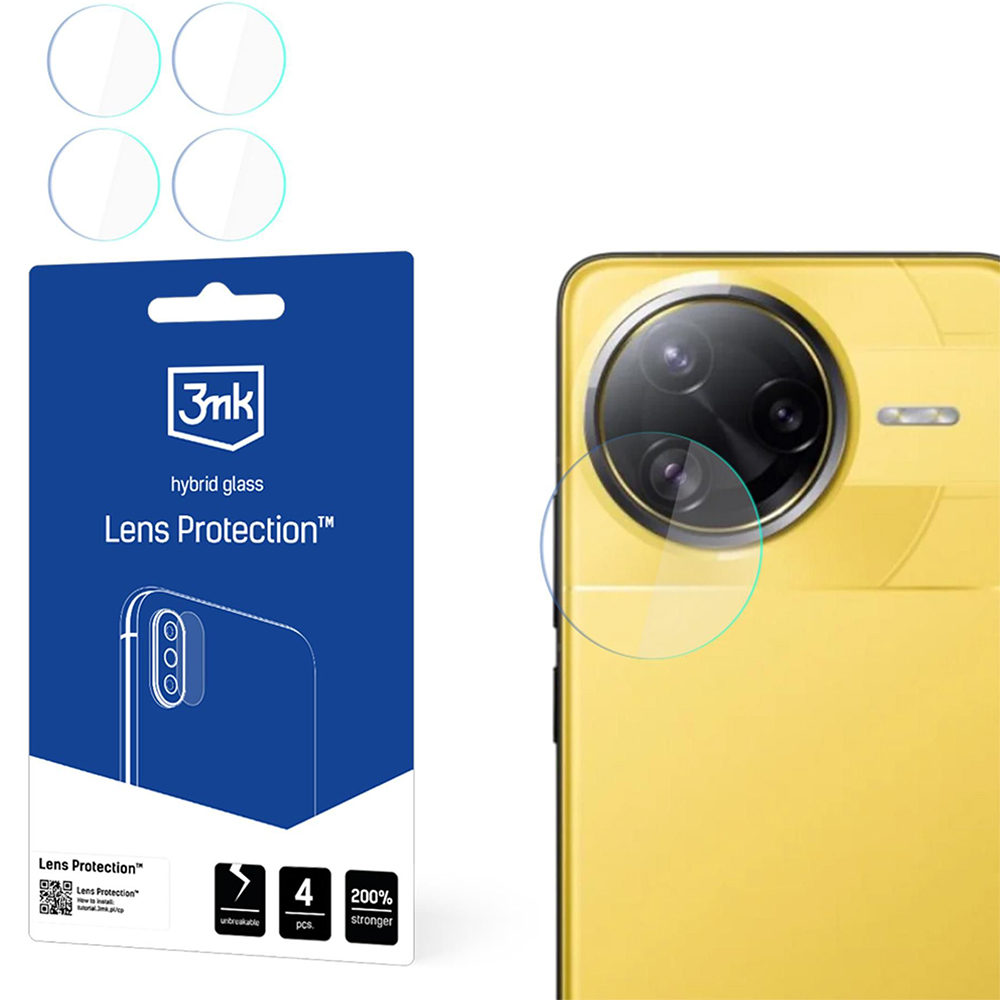 Osłona na aparat 3mk Lens Protection do Xiaomi POCO F7 Ultra, 4 zestawy