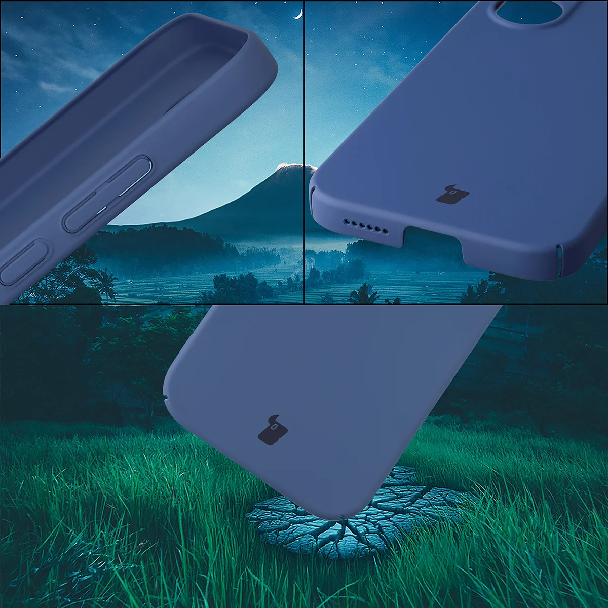 Zintegrowane osłony na przyciski, wycięcia i twardy materiał etui Bizon Case Łupka do Xiaomi POCO X8 Pro