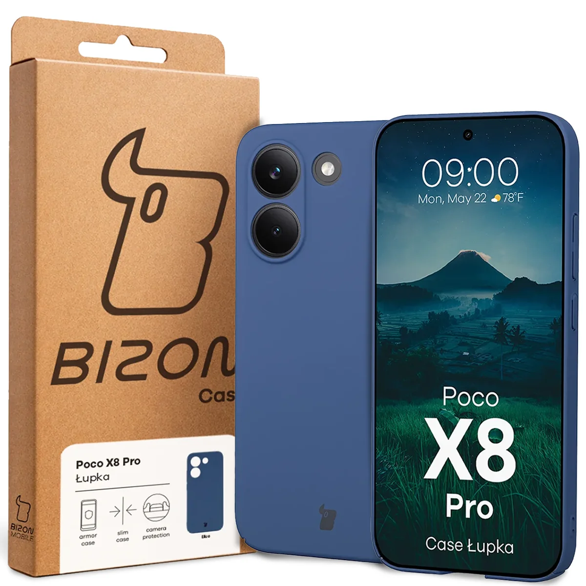 Etui Bizon Case Łupka do Xiaomi POCO X8 Pro