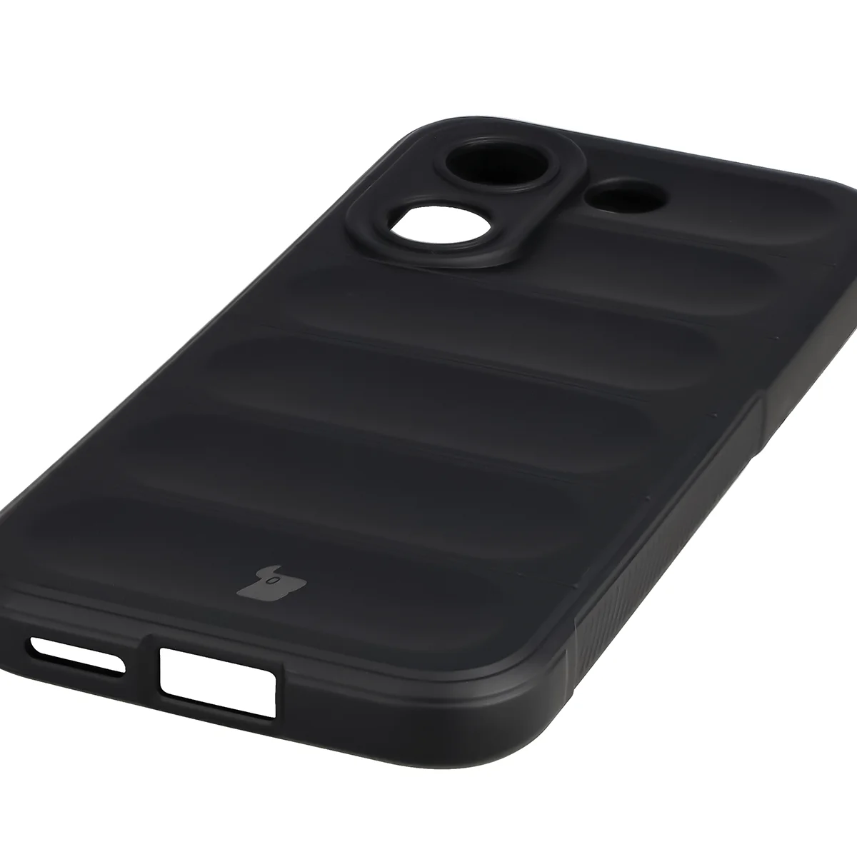 Precyzyjne wycięcia i kompatybilność z ładowaniem indukcyjnym w etui Bizon Case Tur do Xiaomi POCO X8 Pro